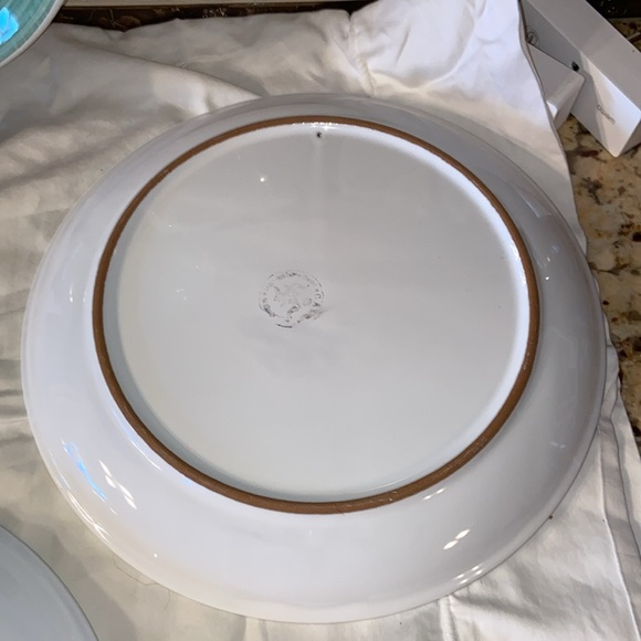 RARE VTG Caleca solid Hand Painted dinner Plates Made In Italy Set Of 4 - Picture 12 of 12